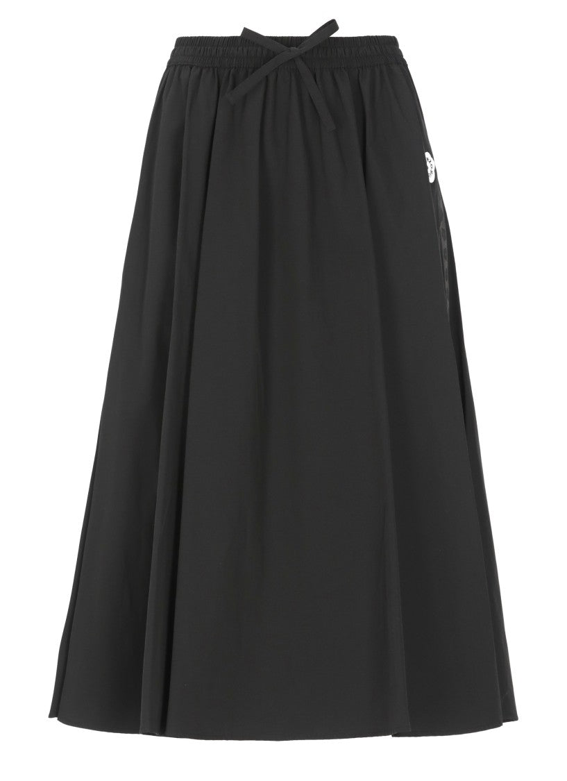 Kenzo Boke Flower 2.0 Skirt With Flared Hem And Bow Detail