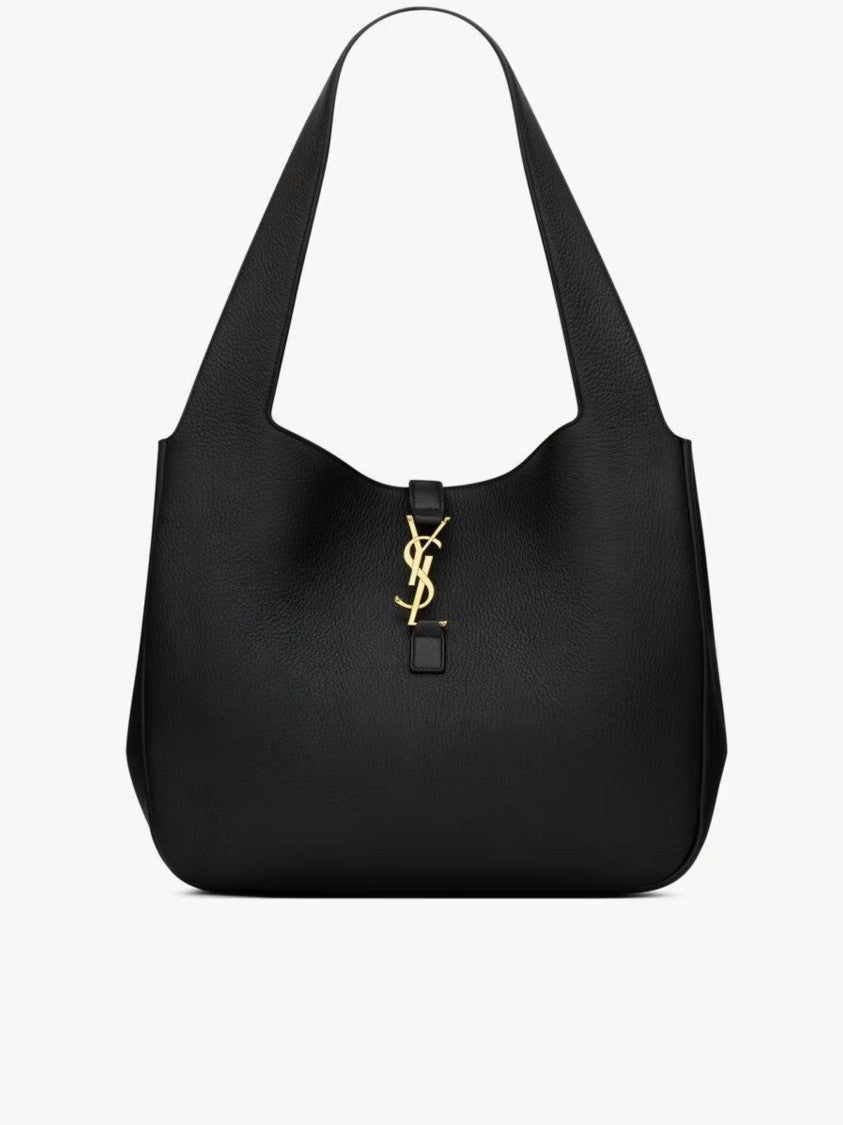 Saint Laurent Bea M Structured Black Handbag