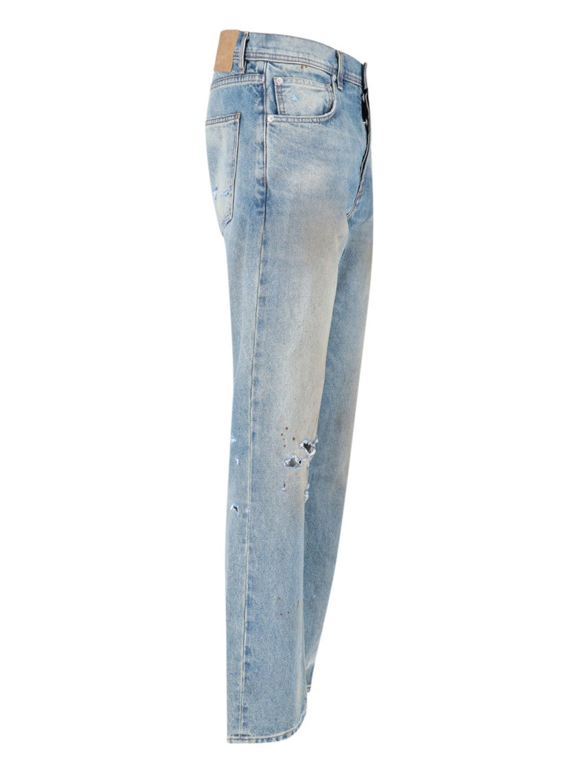 Enfants Riches Déprimés Palazzo Jeans, In Light Blue Denim