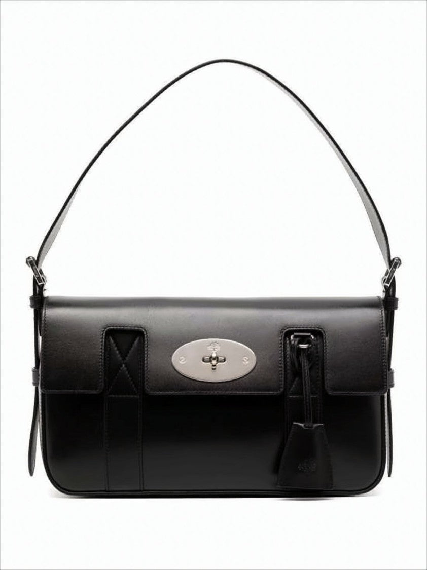 Mulberry Smooth Calf Leather Shoulder Bag With Flap Closure