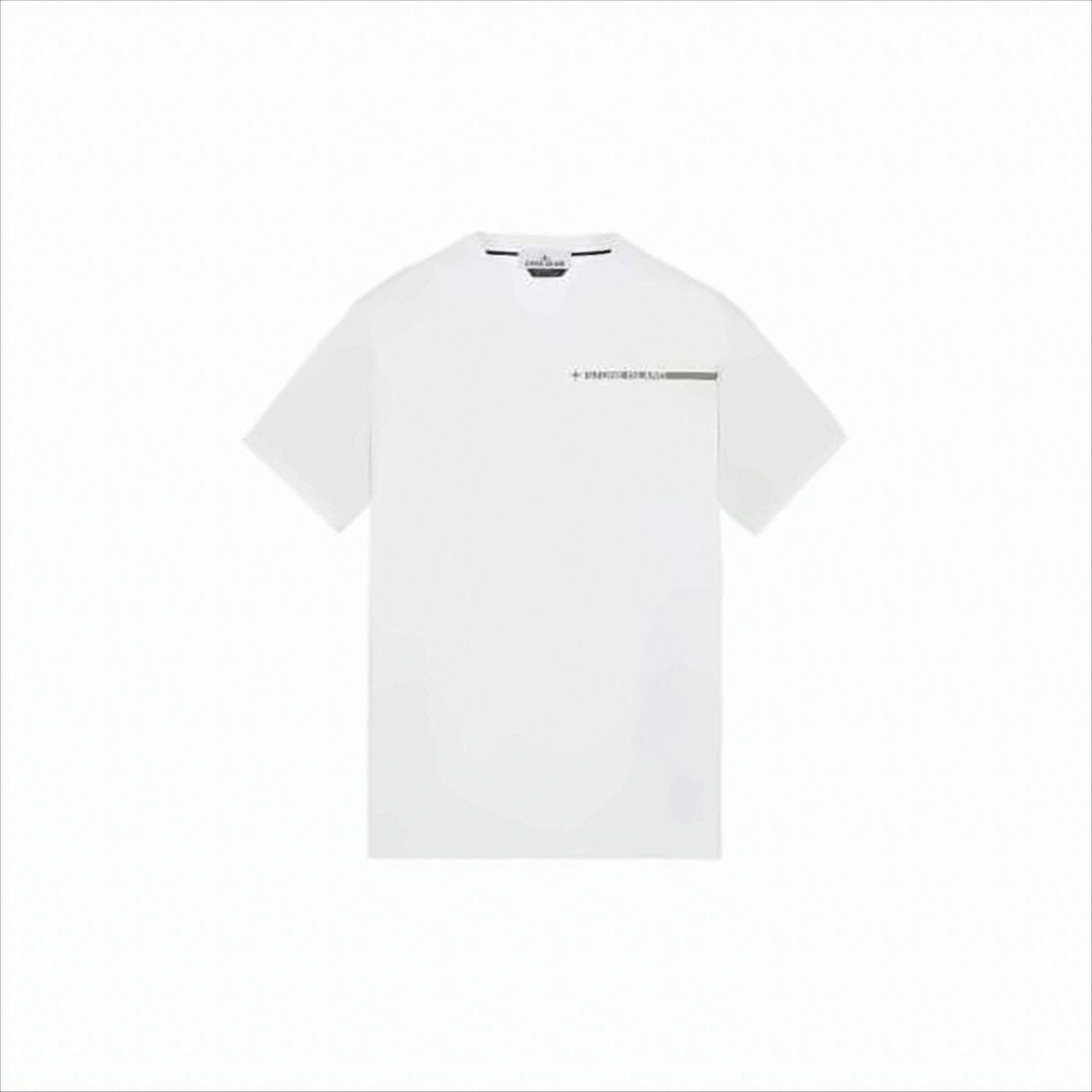 Stone Island White Short-Sleeved T-Shirt