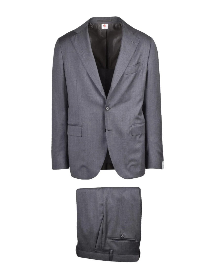 Luigi Borrelli Napoli Grey Virgin Wool Suit