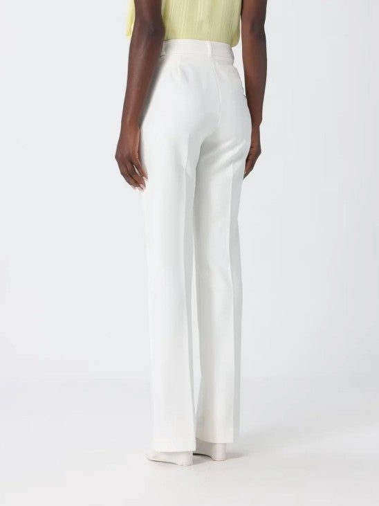 Liu Jo Crepe Trousers With High Waist And Tailored Fit