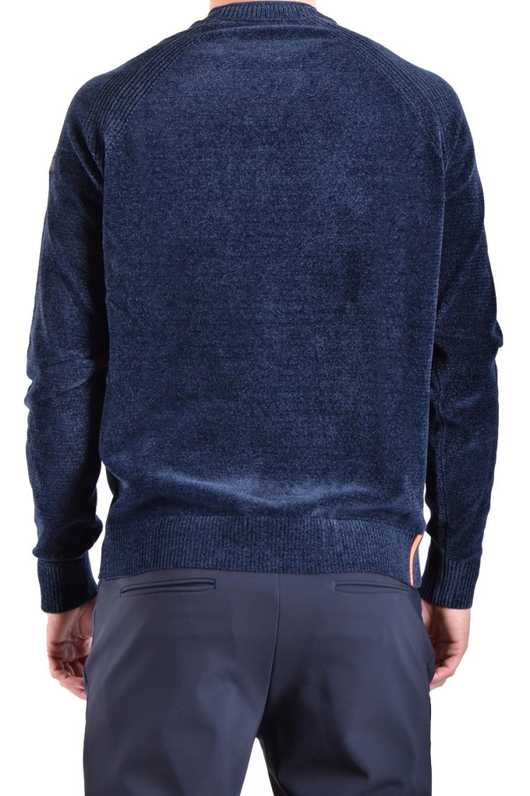 Rrd Classic Blue Knitwear With Tailored Fit And Textured Finish