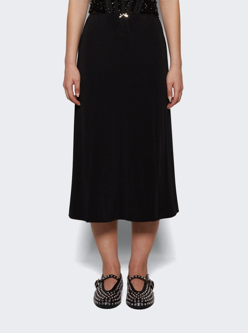 Rabanne Jupe Midi Lenght Skirt Black