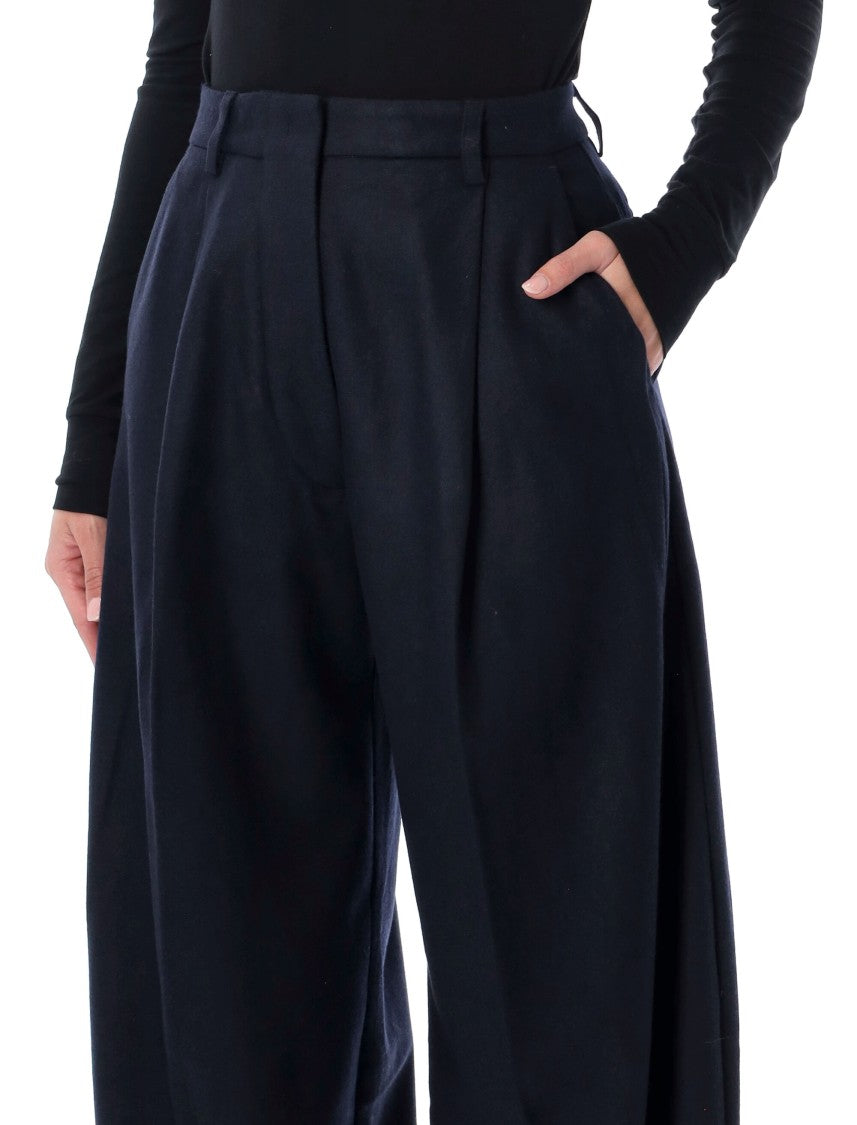 The Latest Blue Billie High-Waisted Wide-Leg Pants
