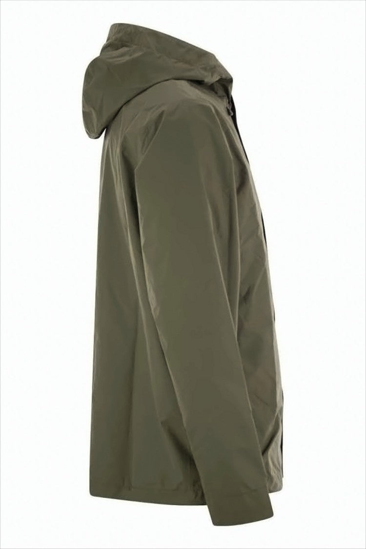 Patagonia Minimalist Olive Green Jacket With Brown Lining