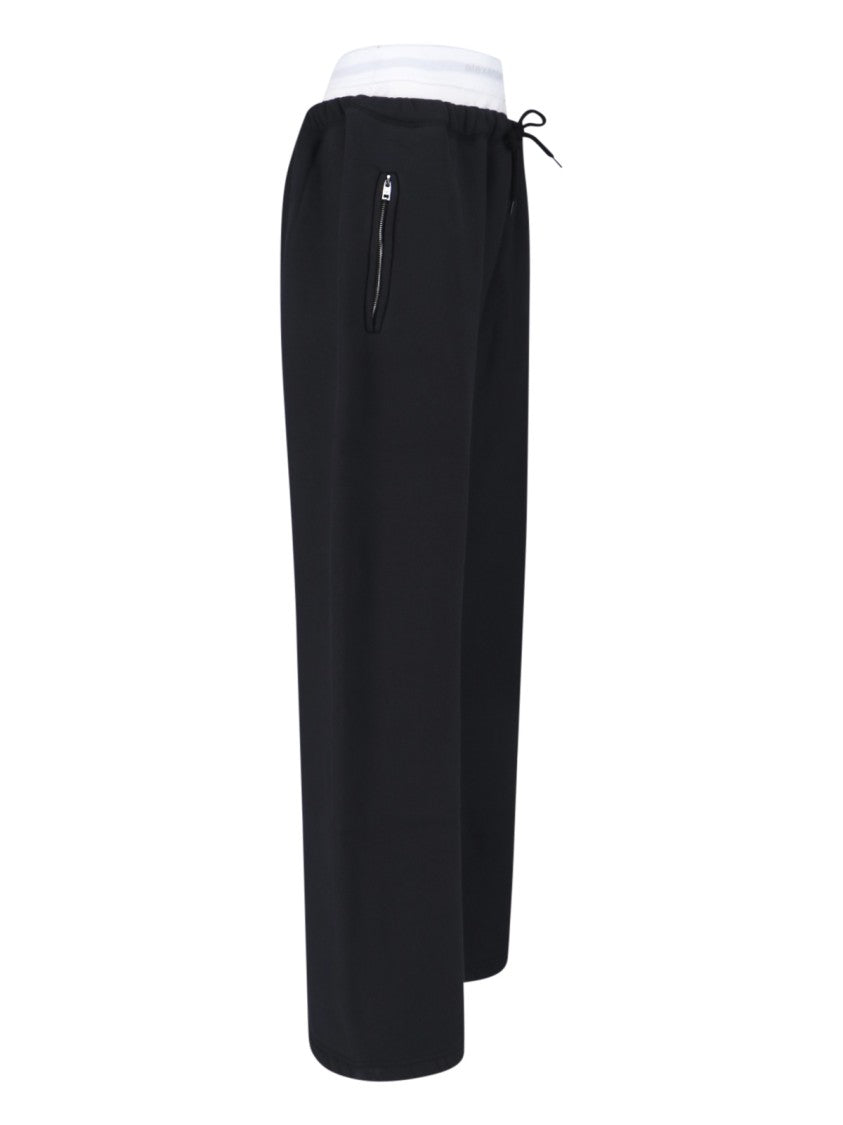 Alexander Wang High-Waisted Wide-Leg Sweatpants