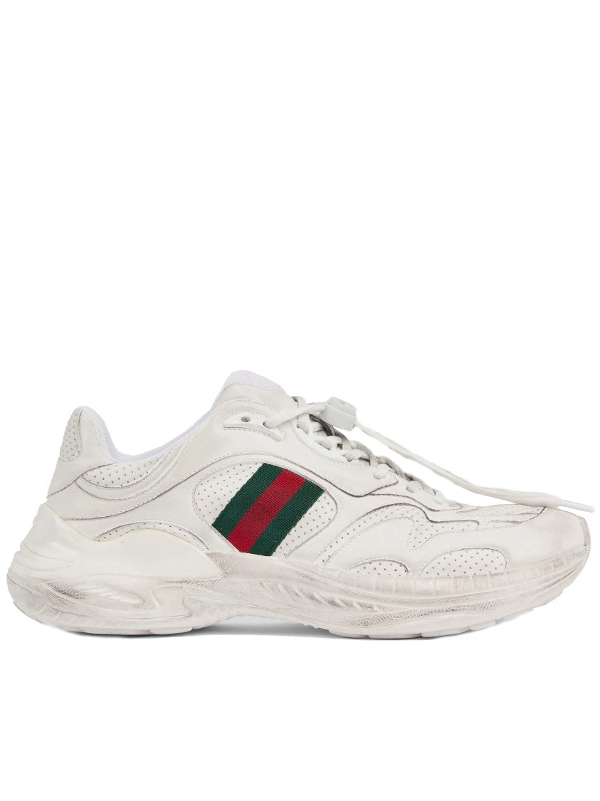 Gucci White 2.0 Chunky Sole Distressed Sneakers