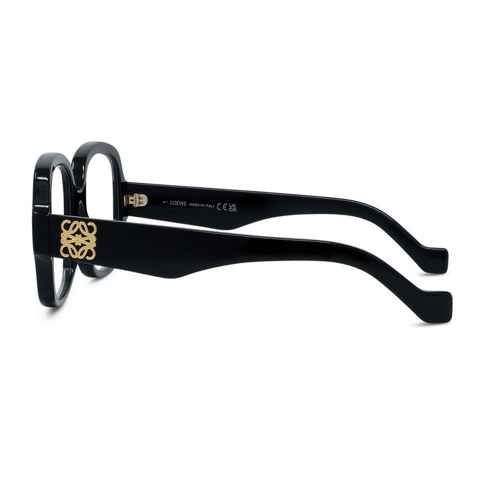 Loewe Anagram Oversized Square Eyeglasses With Beveled Edges