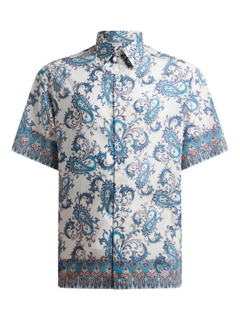 Etro Loose-Fit Short-Sleeve Shirt With Floral-Inspired Print