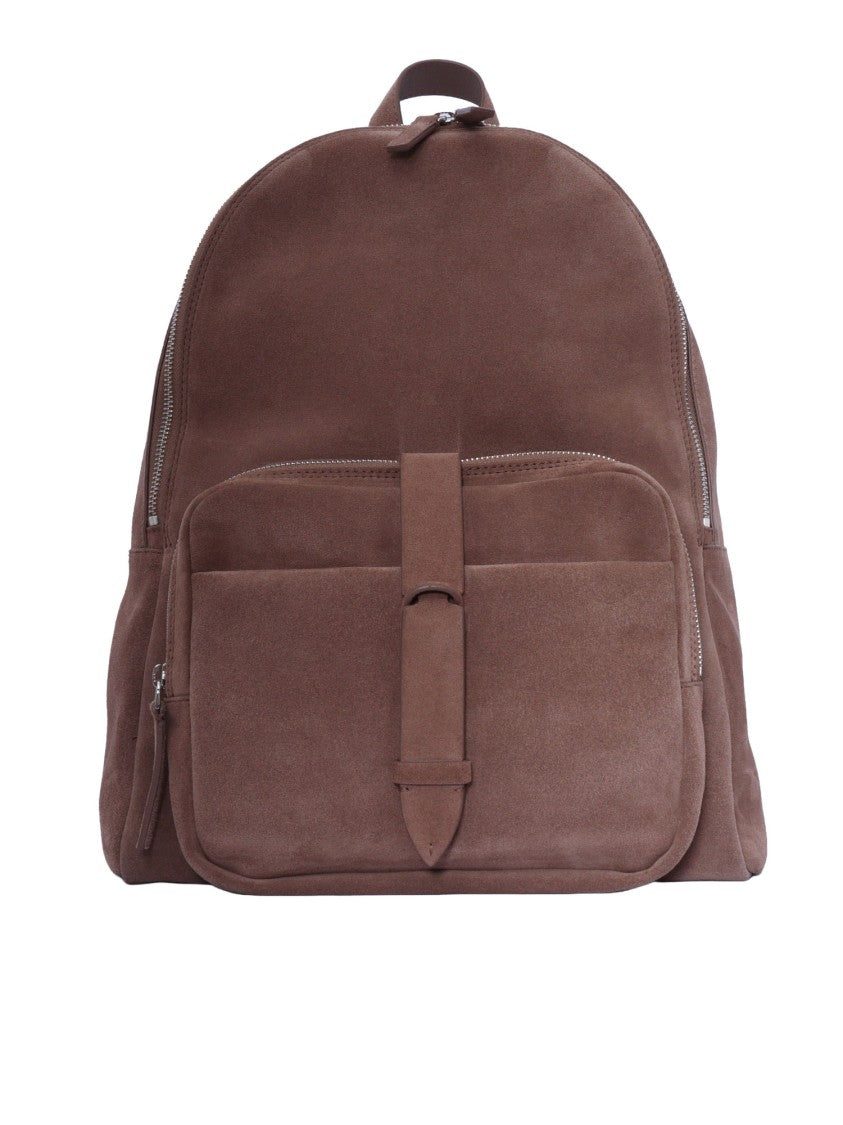 Claudio Orciani Smooth Suede Padded Backpack