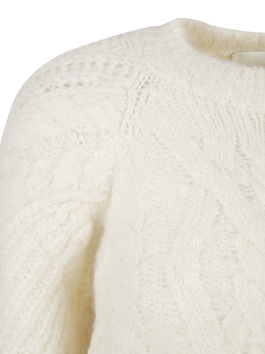 Isabel Marant Classic Cable Knit Sweater With Relaxed Fit
