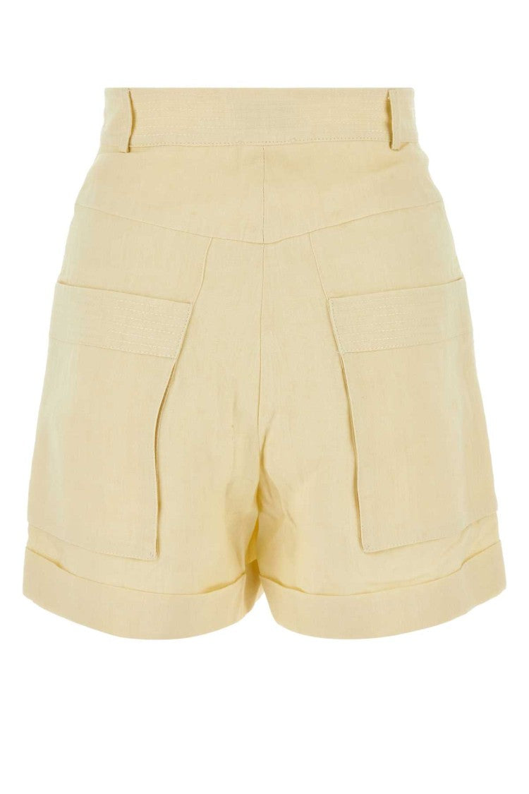 Le Kasha Ivory Linen Ashraf Shorts