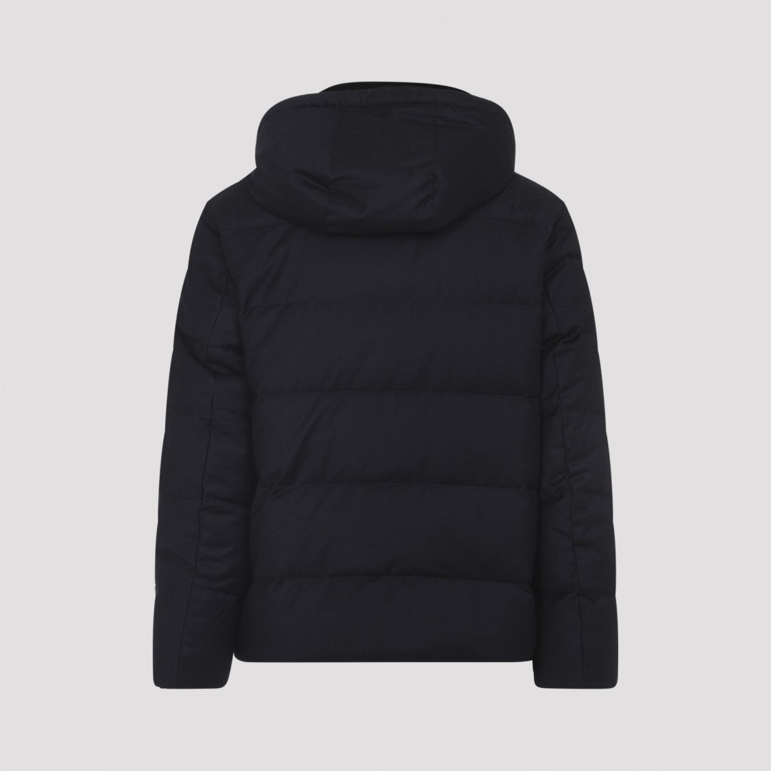 Yves Salomon Padded Quilted Down Jacket With Hood And Zipper Closure