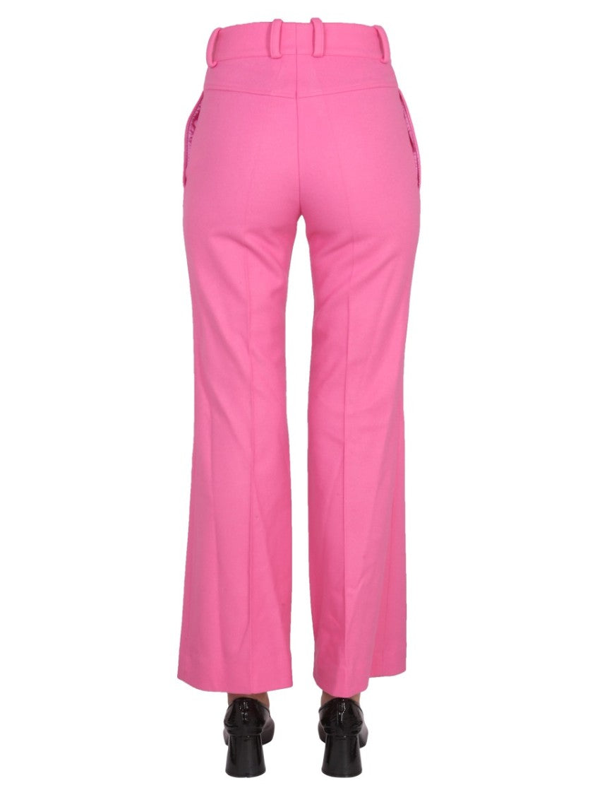 Patou High-Waisted Tailored Bell Bottoms