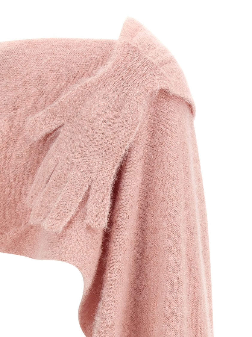 Moschino Gauzy Mohair Blend Cape