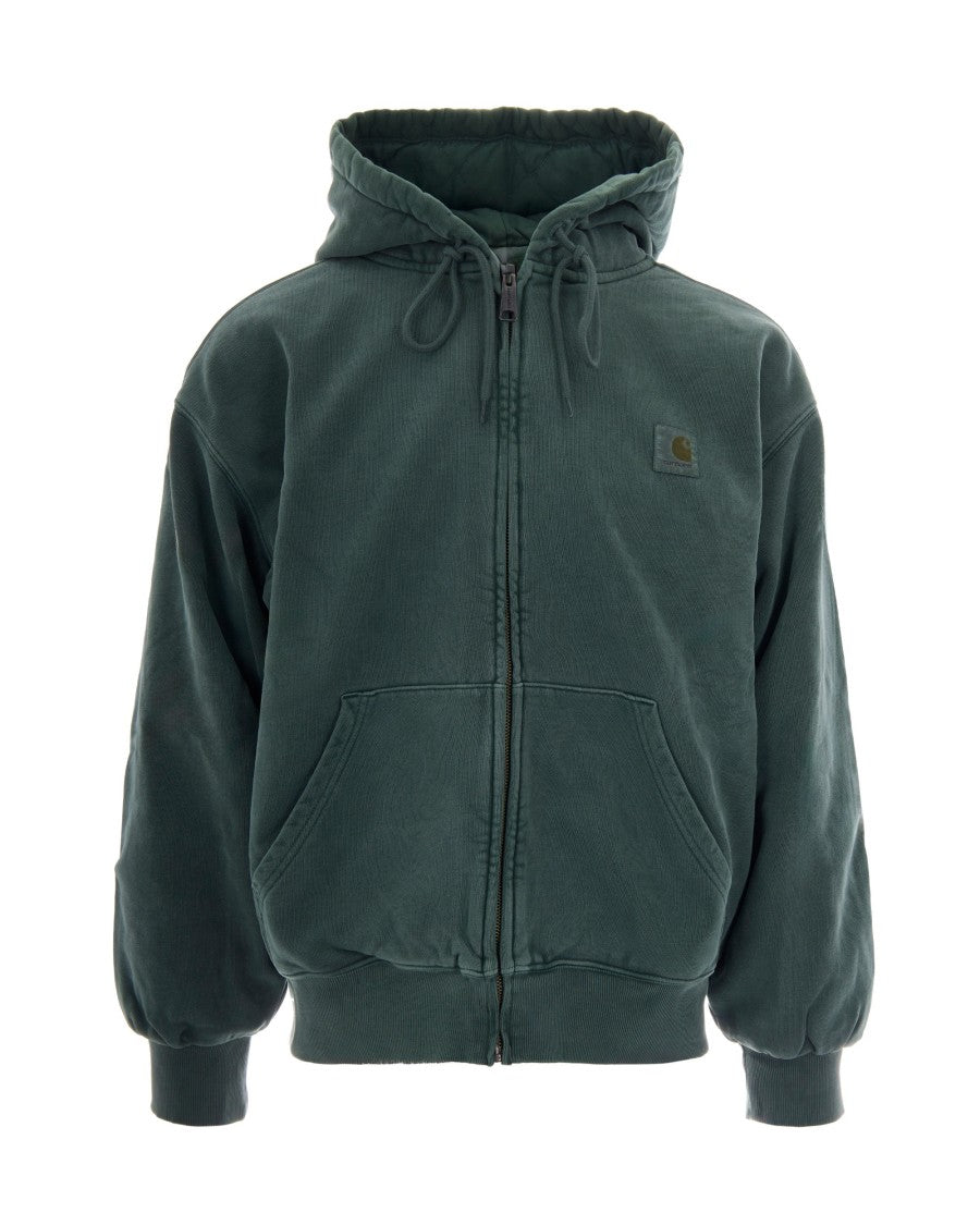 Carhartt Wip Quilted Hooded Jacket With Kangaroo Pocket And Adjustable Features