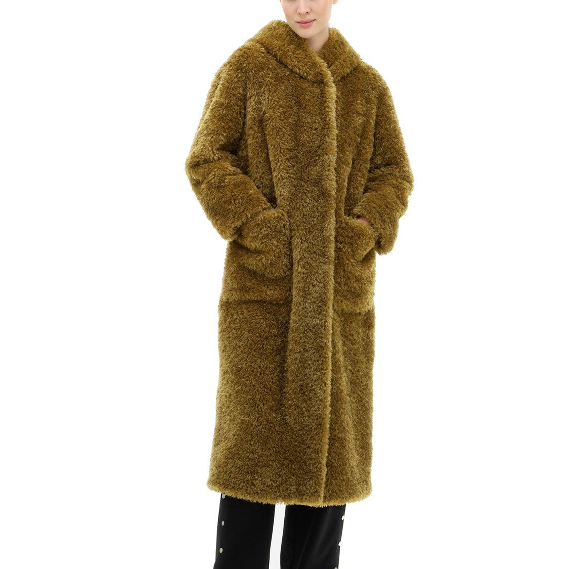 Herno Curly Faux Fur Coat
