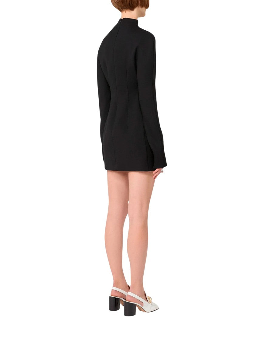 Sportmax Fitted Flap Pocket Long-Sleeve Mini Dress