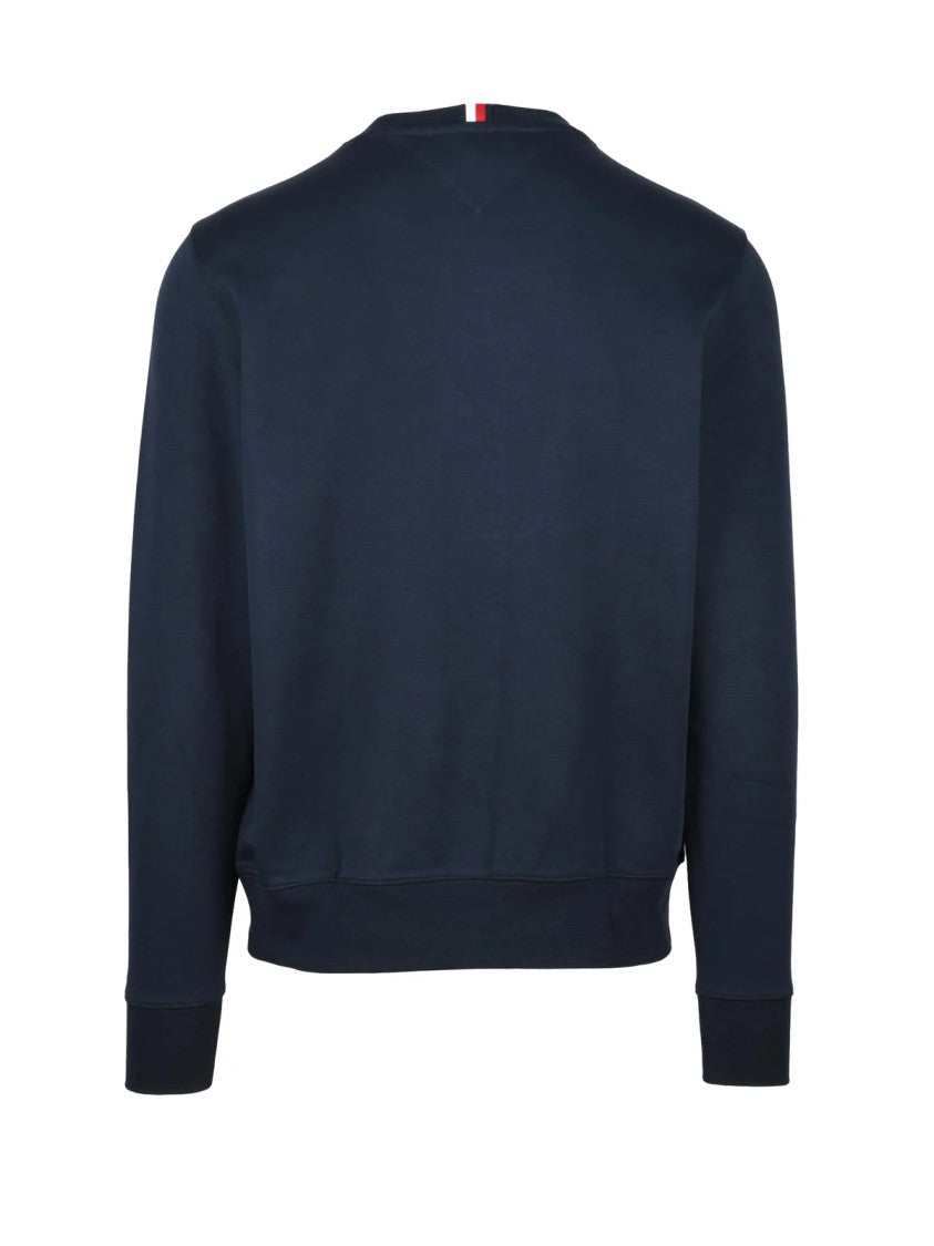 Tommy Hilfiger Blue Crewneck Cotton Jumper