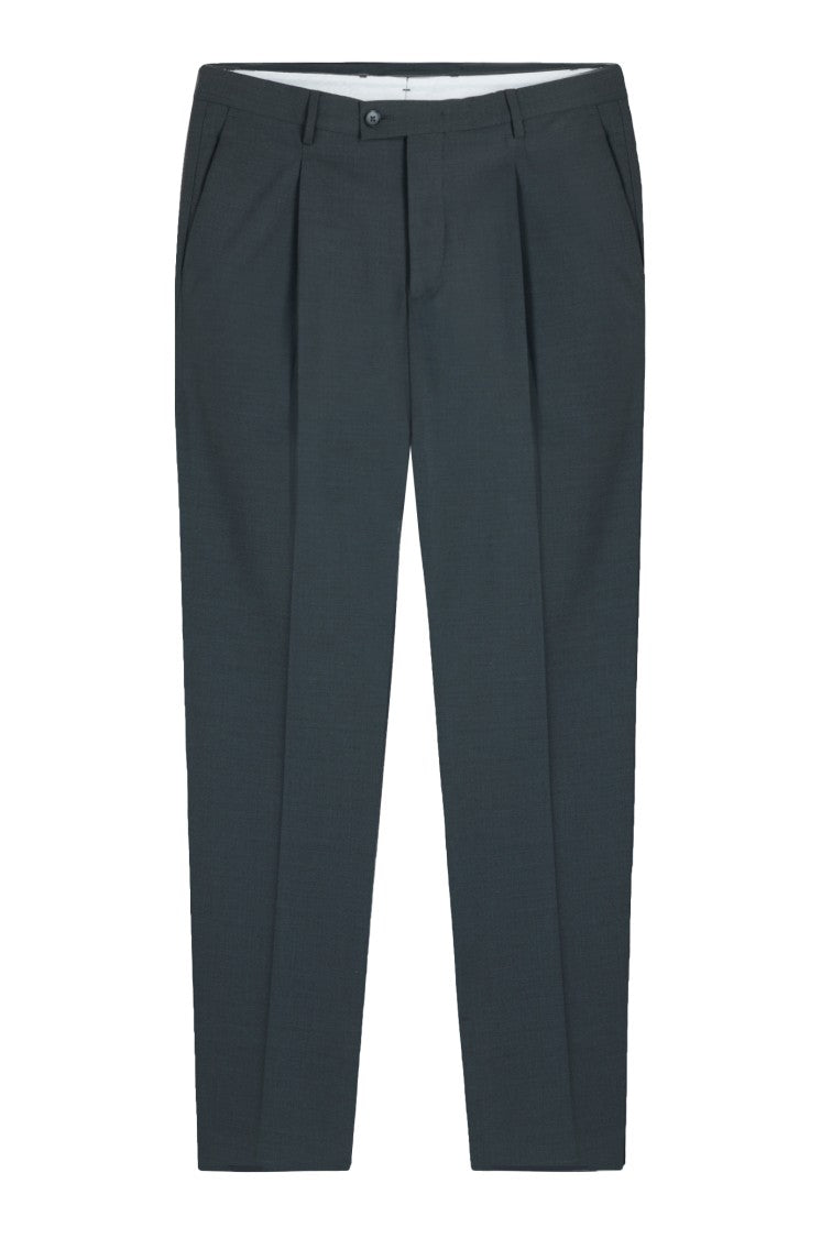 Gazzarrini X Michele Franzese Anthracite Grey Tailored Trousers With Front Pleats