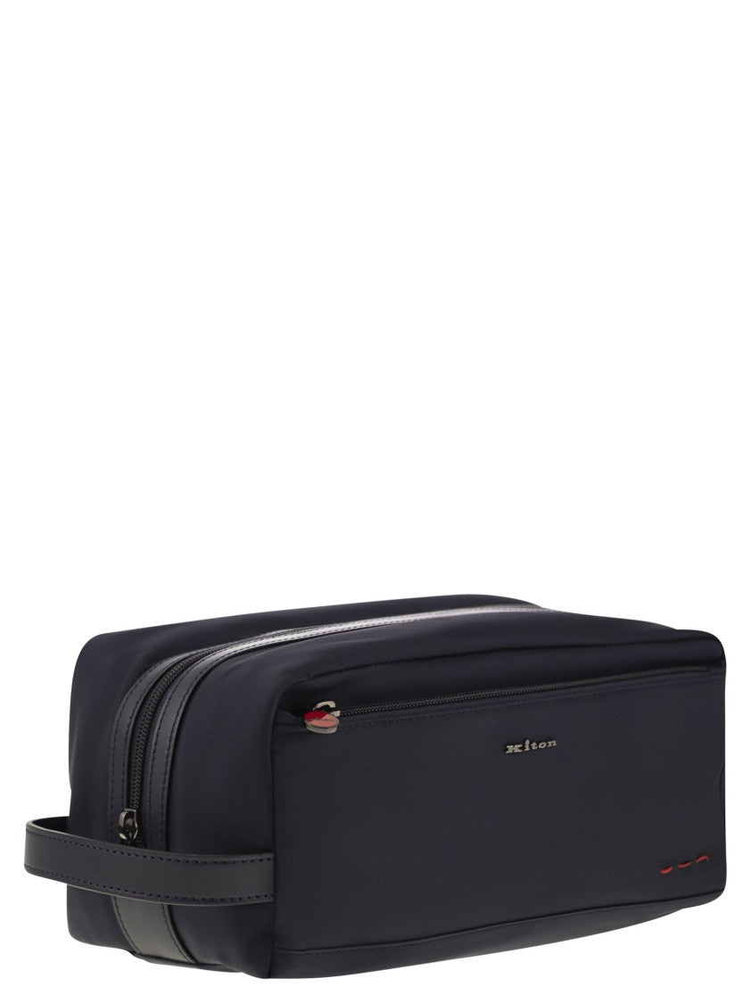 Kiton Beauty Case In Nylon