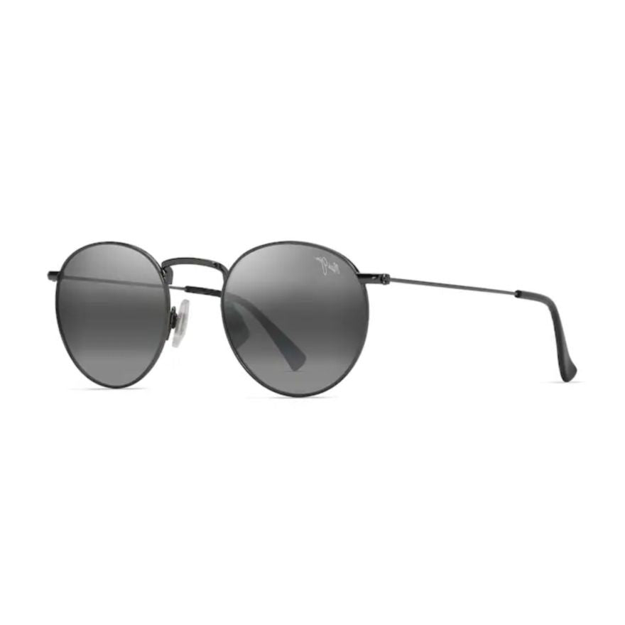 Maui Jim Pukaua Round Metal Sunglasses With Adjustable Nose Pads