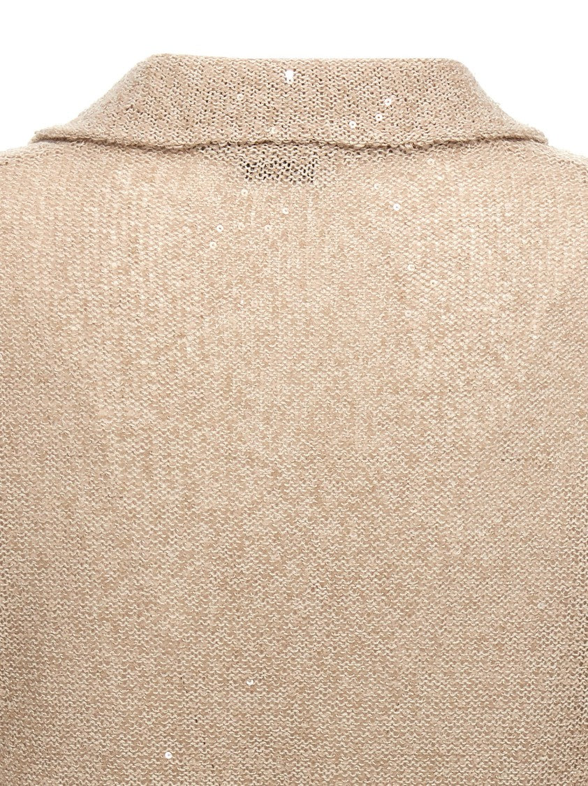 Brunello Cucinelli Sequin Polo Shirt