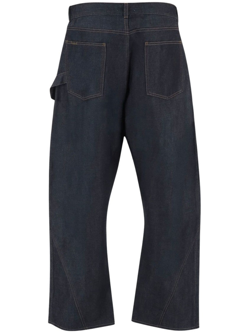 J. W. Anderson Asymmetric Stitch Wide-Leg Jeans