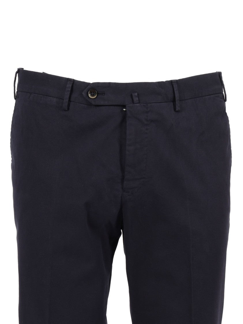 Pt01 Slim-Fit Pants With Flat Front Design