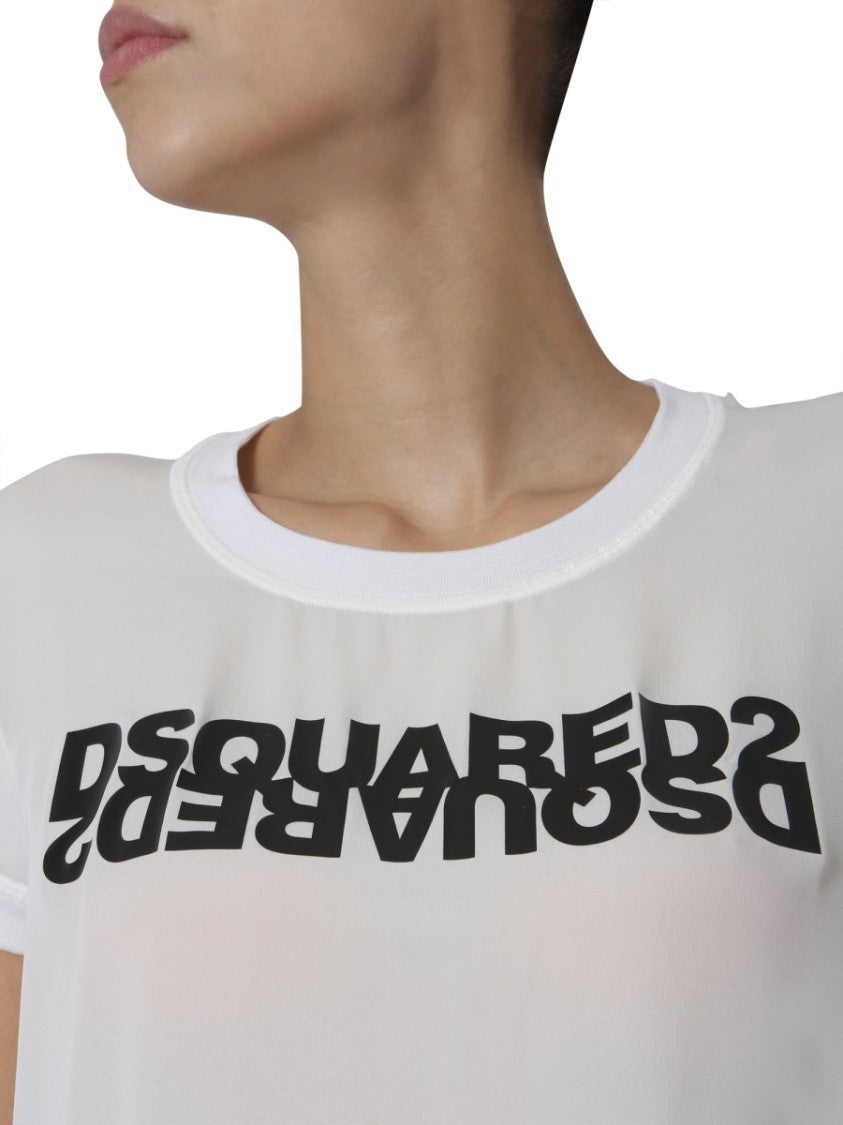 Dsquared2 Sheer Lightweight Round Neck T-Shirt