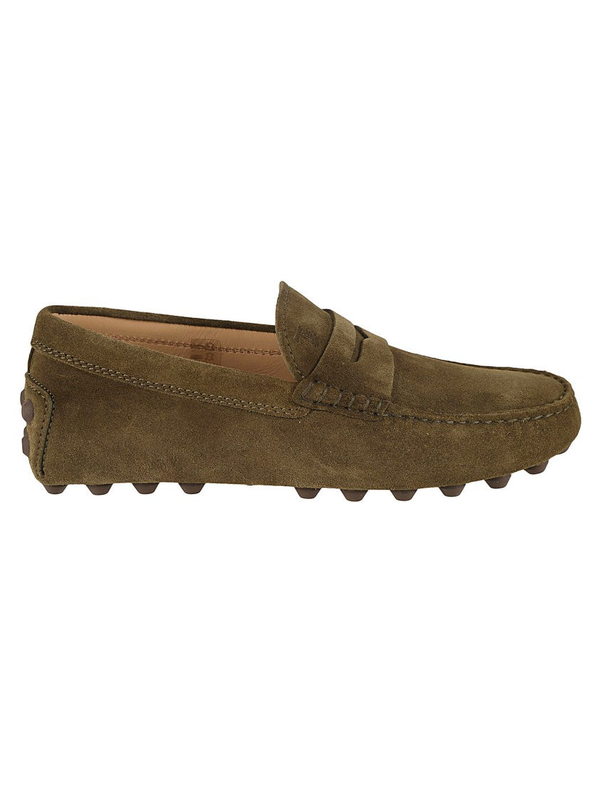 Tod's Moccasin-Style Calfskin Flat Shoes