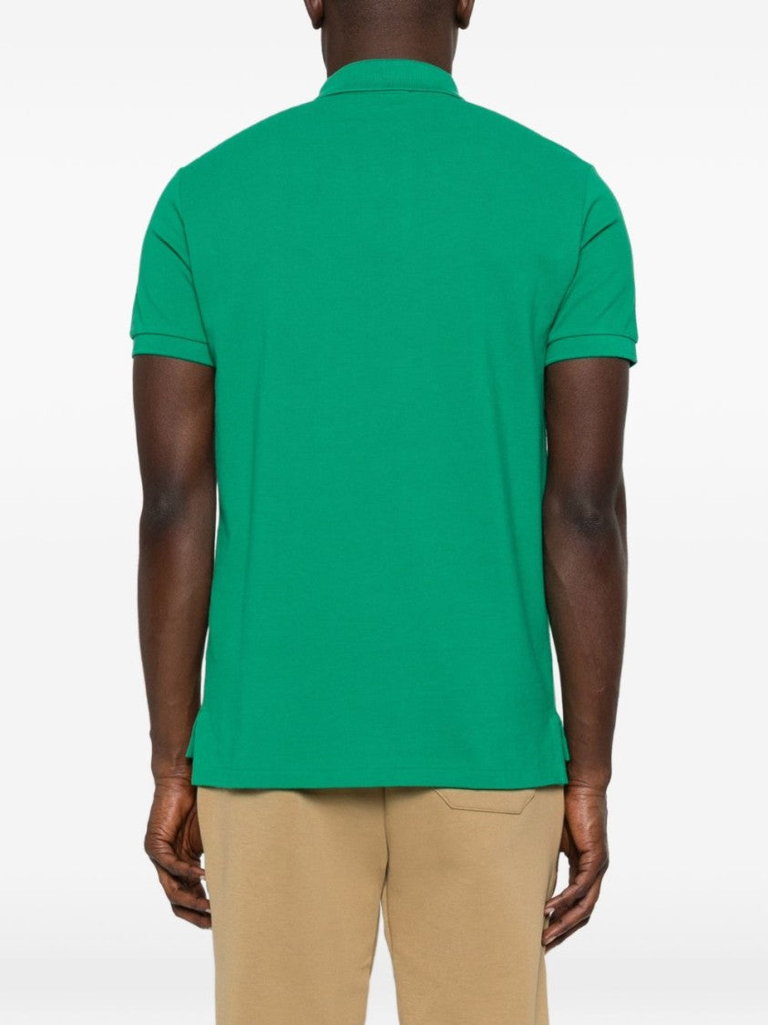 Polo Ralph Lauren Green Solid Embroidered Polo Shirt