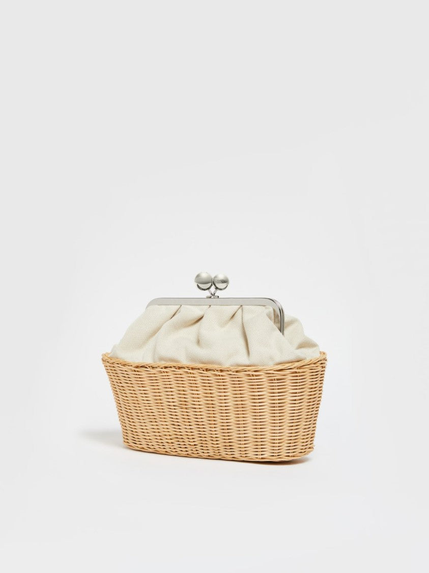Max Mara Medium Cotton-Linen Clutch Bag