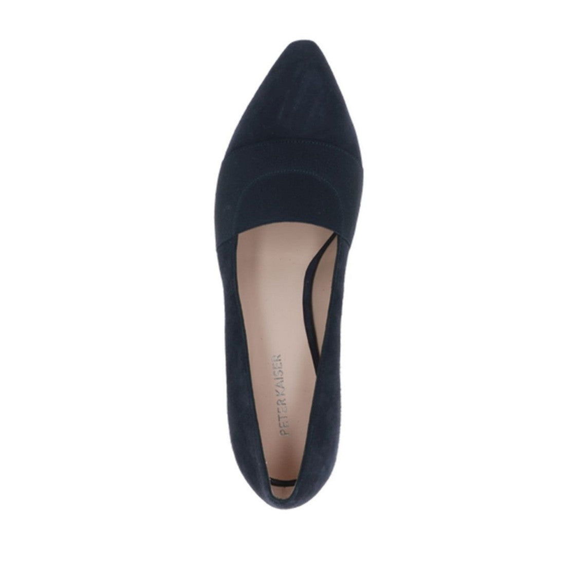 Peter Kaiser Blue Pointed Toe Low Block Heel Leather Dress Pumps