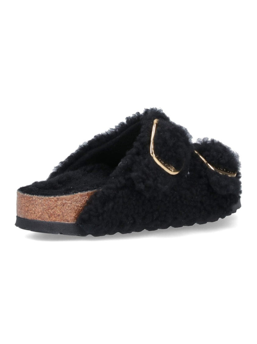 Birkenstock "Arizona Big Buckle Shearling" Sandals