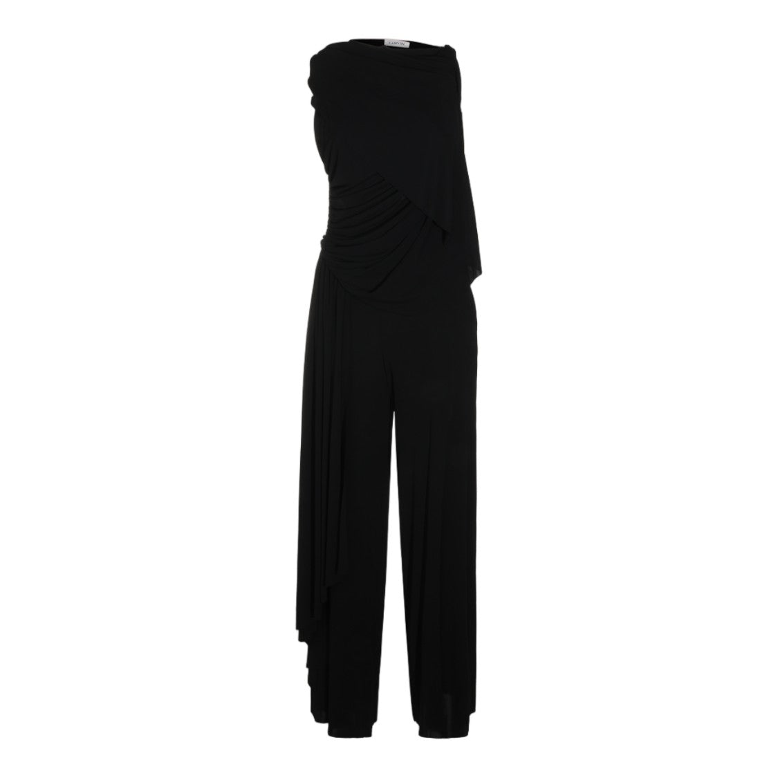 Lanvin Black Strapless Wide-Leg Jumpsuit