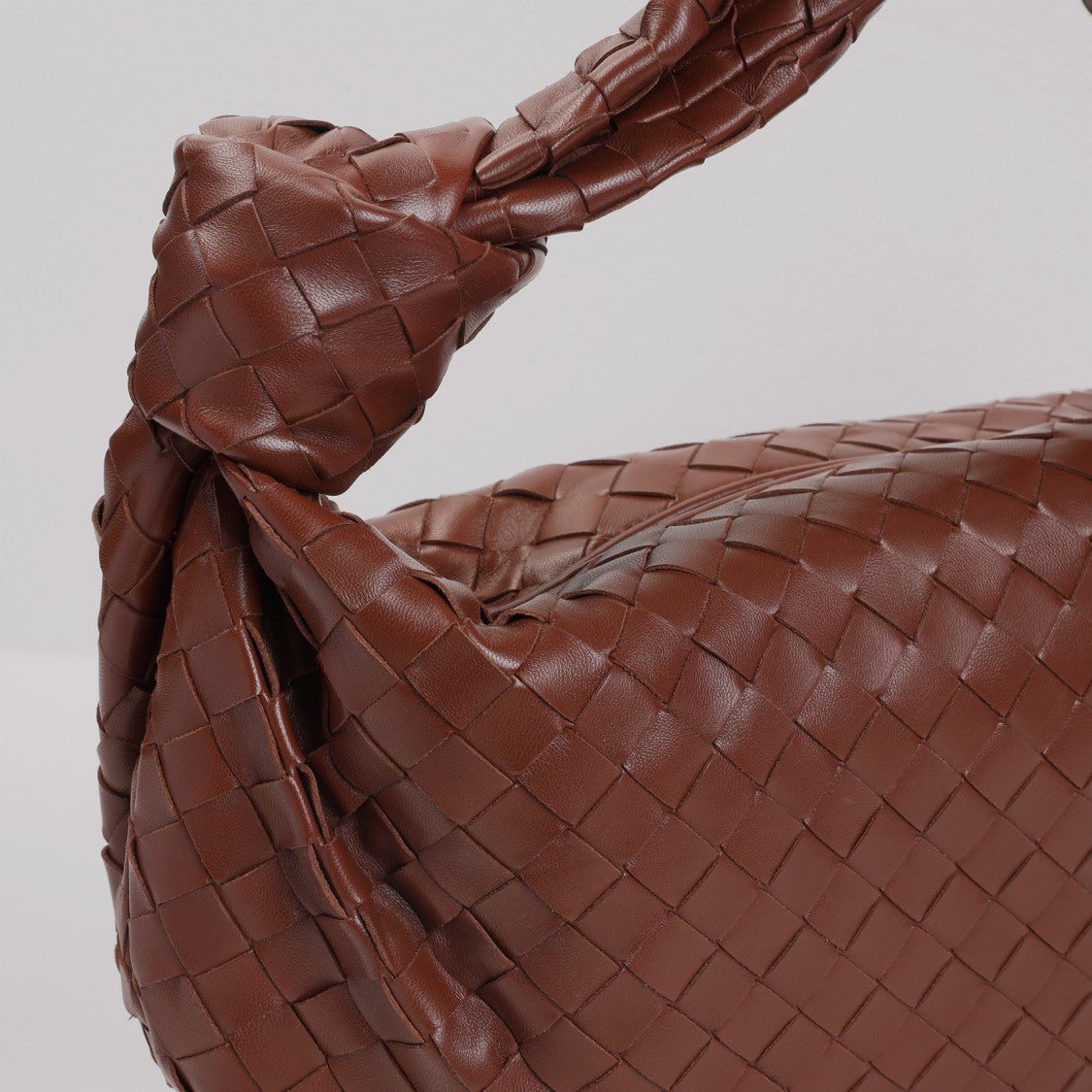 Bottega Veneta Sapele Gold Lamb Skin Small Jodie Handbag