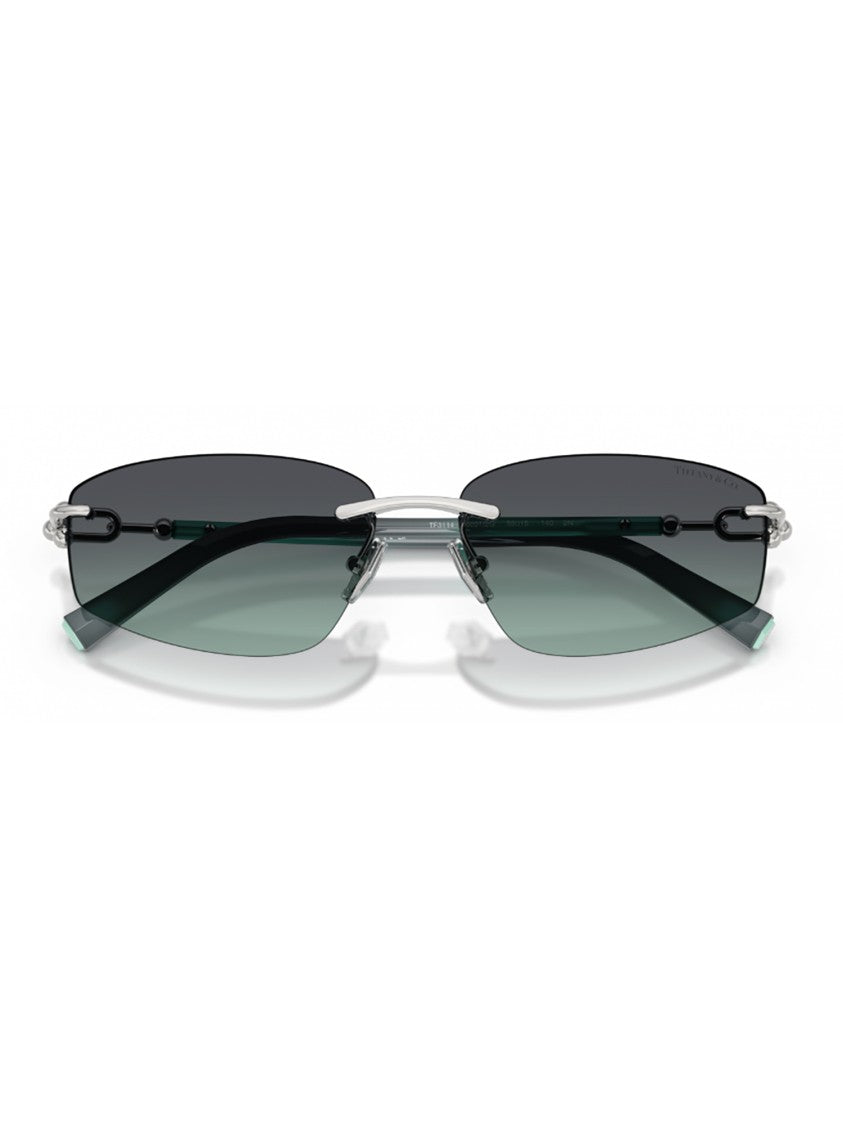 Tiffany & Co. 3114 Sole Rimless Gradient Silver Sunglasses