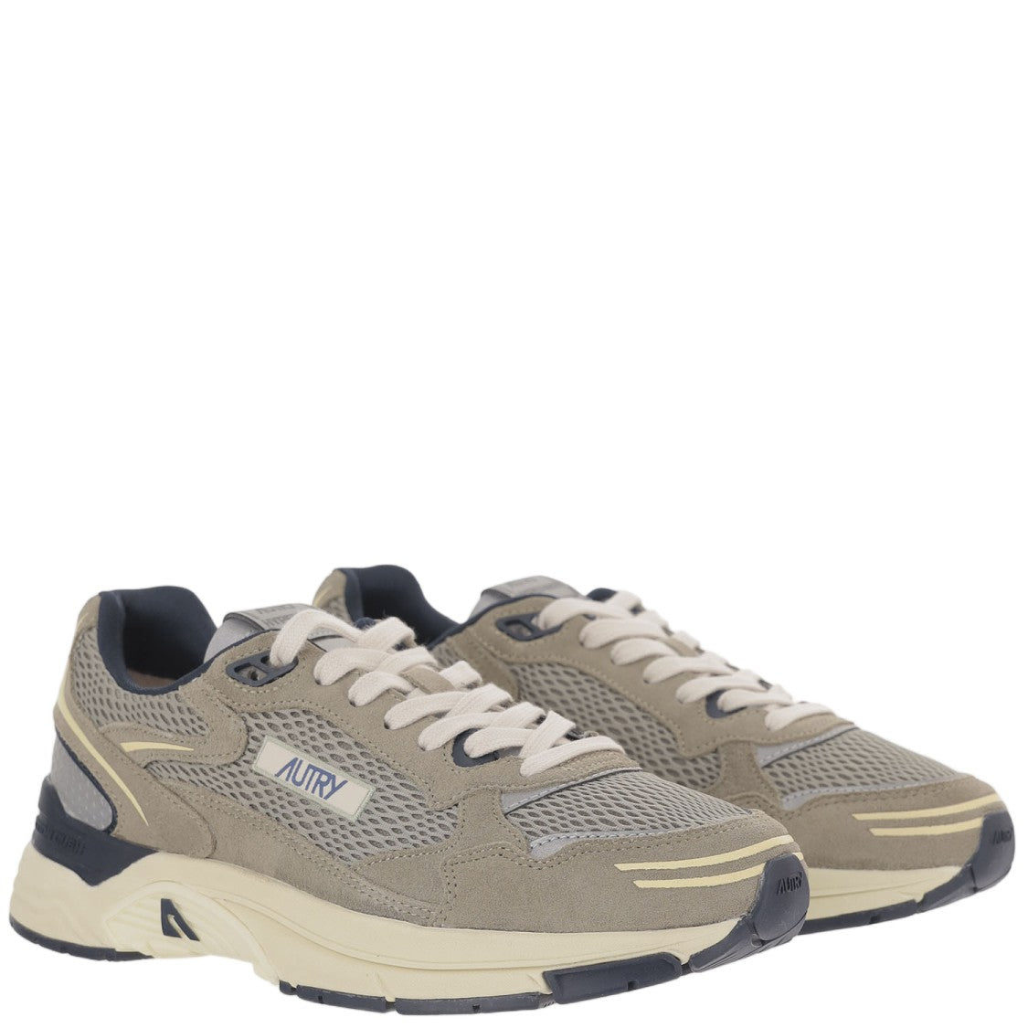 Autry Suede Mesh Terry Lacing Sneakers