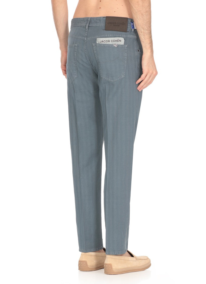Jacob Cohen Blue Cotton Jeans