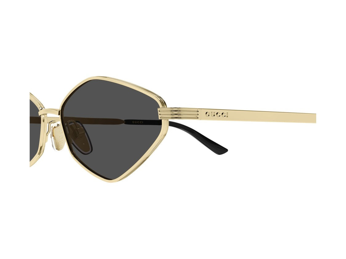 Gucci Gg2222s Gold Geometric Metal Sunglasses