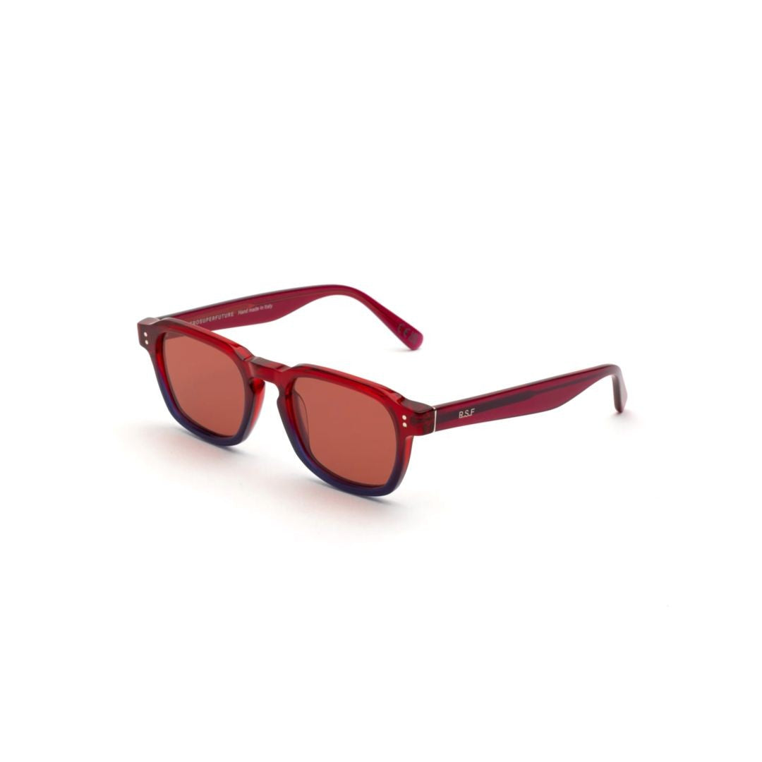 Retrosuperfuture Luce Smokey Torpaz Bold Rectangular Acetate Sunglasses