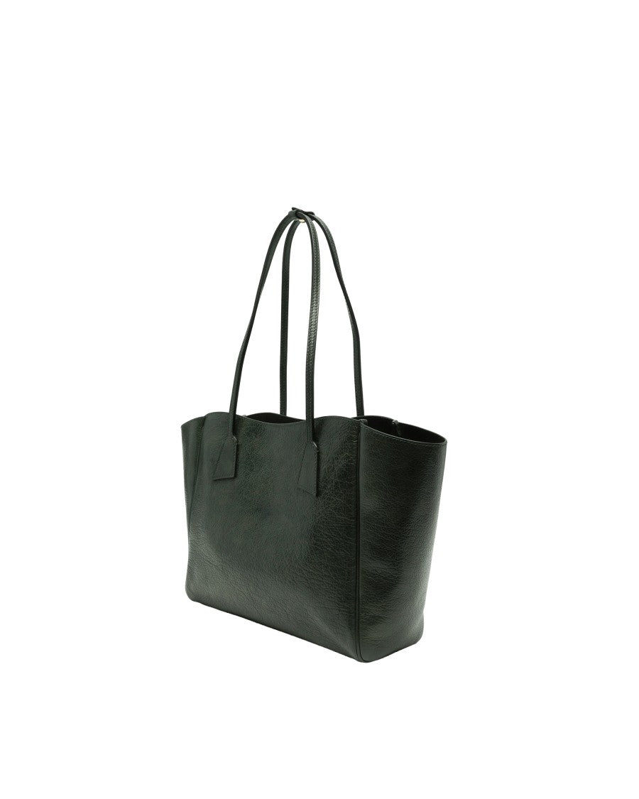 Hidesins Textured Calf Leather Open-Top Tote Bag