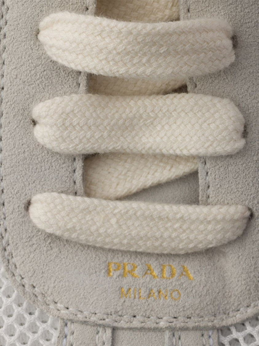 Prada Montecarlo Re-Edition Suede Mesh Sneakers