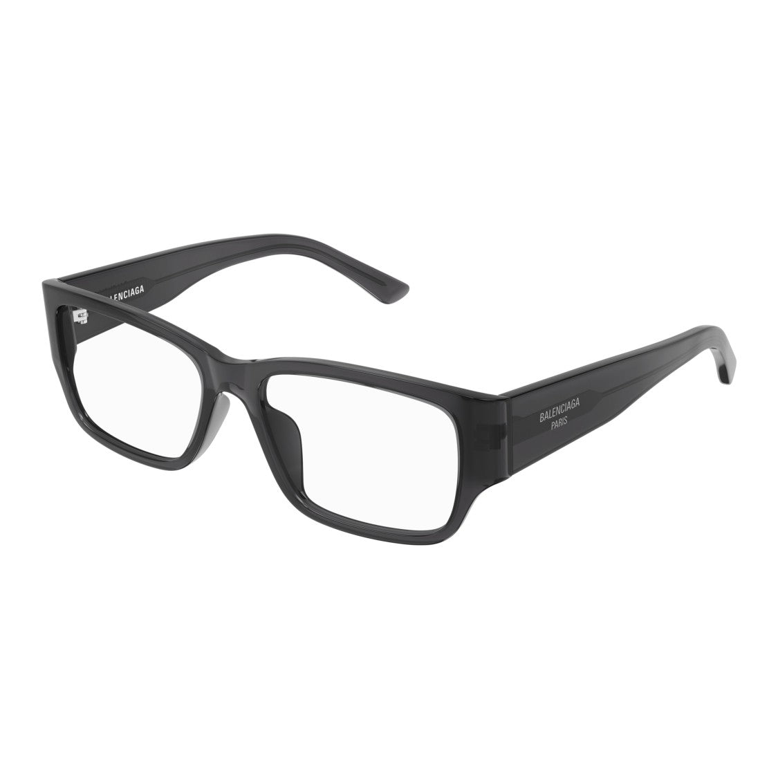 Balenciaga Bb0373ok Bold Rectangular Black Eyeglasses
