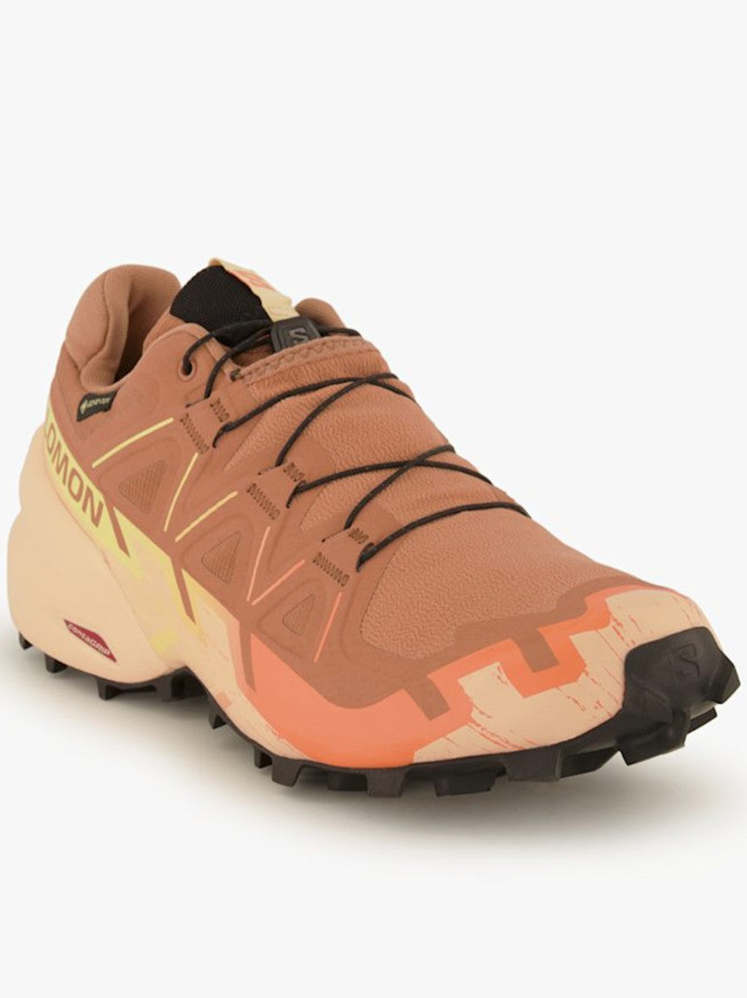 Salomon Brown Speedcross 6 Gtx Rugged Running Sneakers