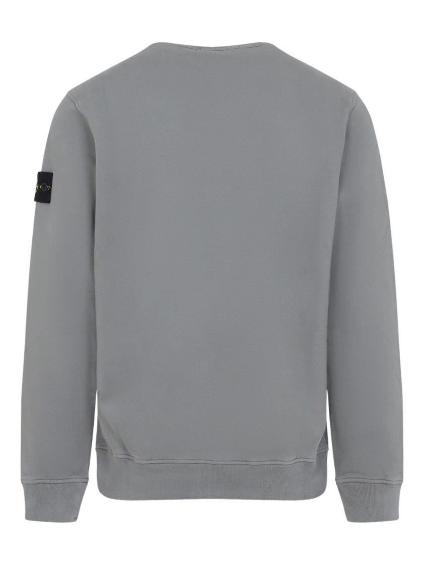 Stone Island Grey Sweatshirt With Relaxed Fit