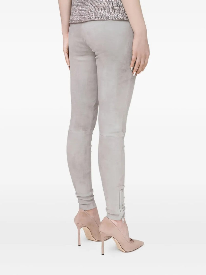 Fabiana Filippi Slim Tapered Leather Trousers